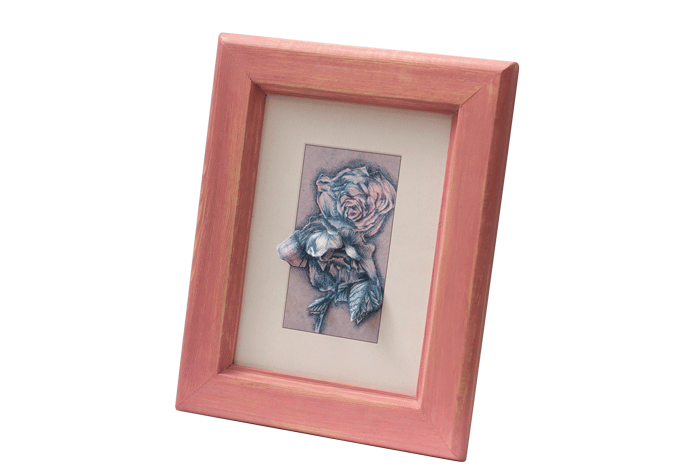 006card framed dusky pink 
